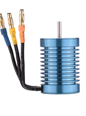 F540内转4极无感无刷电机3650 4370KV 9T车船用马达1/8 1/10平跑