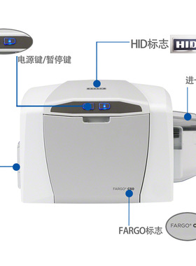 法哥045500彩色带C50证卡打印机DTC1250E制卡机健康卡彩色带
