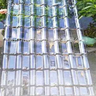 供应云南昆明丽江透明瓦透光瓦PC波浪瓦塑料亮瓦透明琉璃瓦