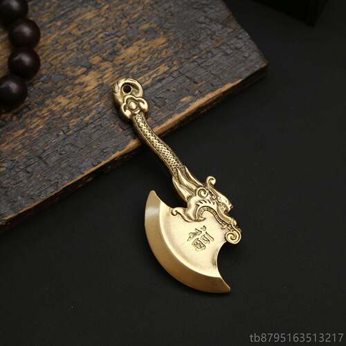 新款采购产黄铜水龙头斧头装饰家品，工艺品，新品中式庭办公装饰