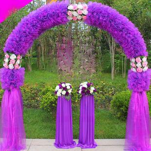 丝绸花拱门婚礼花门婚礼花门开业拱门商店庆祝活动拱门花架道具婚