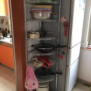 厨房置物架三角架转角锅架扇形盆架不锈钢色拐角架碗盘架