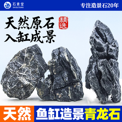 鱼缸青龙石造景石成品天然景观石