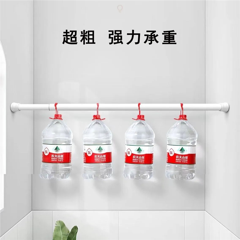免打孔伸缩杆安装多功能浴帘窗帘杆迷你小收纳收缩杆细杆子晾衣杆