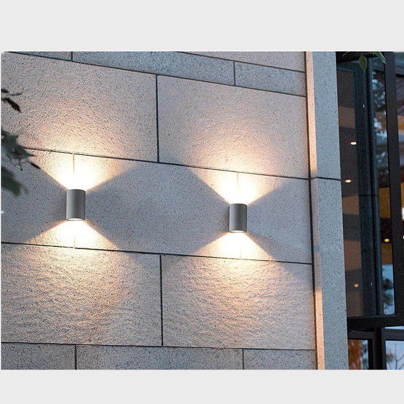 LED壁灯室内楼梯卧室客厅床头户外酒店庭院黑色防水网红现代室外