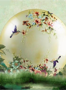 led圆形吸顶灯卧室阳台厨房书房地中海客厅餐厅玄关中式灯饰灯具