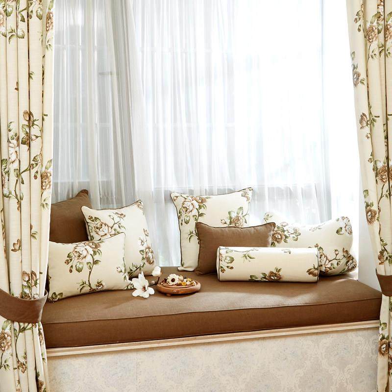 飘窗垫窗台垫欧式榻榻米简约现代四季可机洗卧室飘窗装饰定做