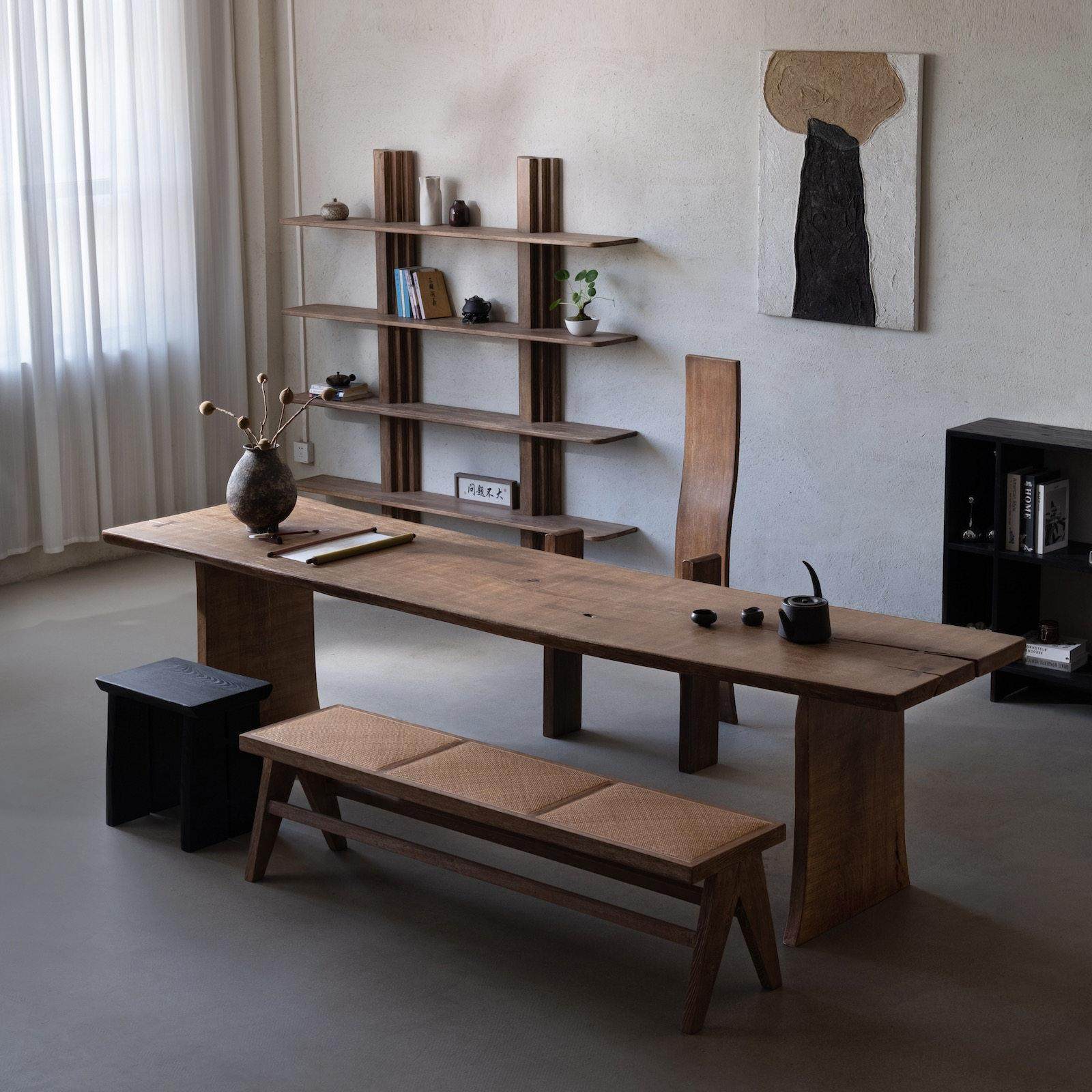 侘寂实木大板茶桌书桌中古白蜡木风化原木长桌茶台泡茶桌,住宅家具,家用茶台/茶桌,淘宝优惠券,粉丝福利购,淘宝优惠卷