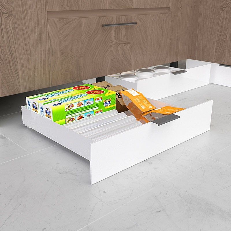 优选家用自制厨房超深柜改造万向轮托盘踢脚线抽屉杂物收纳环保pp,收纳整理,收纳箱,淘宝优惠券,粉丝福利购,淘宝优惠卷
