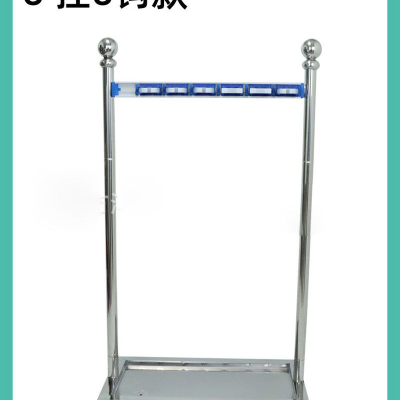 优选多功能移动不锈钢拖把挂墩布架10位10卡位沥水架清洁工具收纳