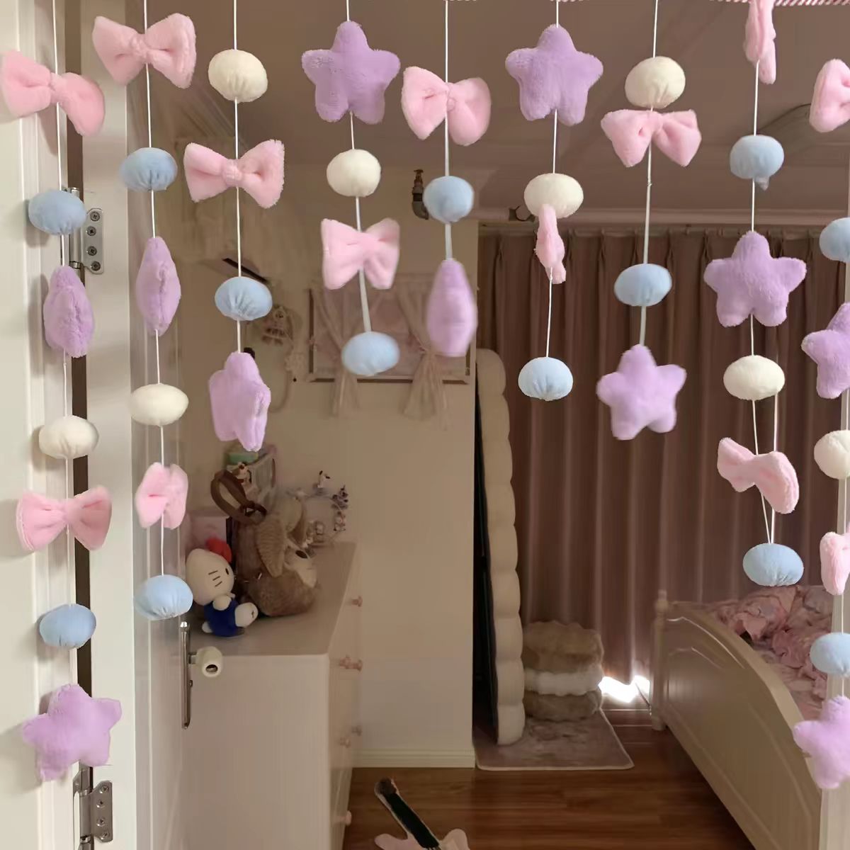 星星门帘挂饰可爱少女心房间装饰