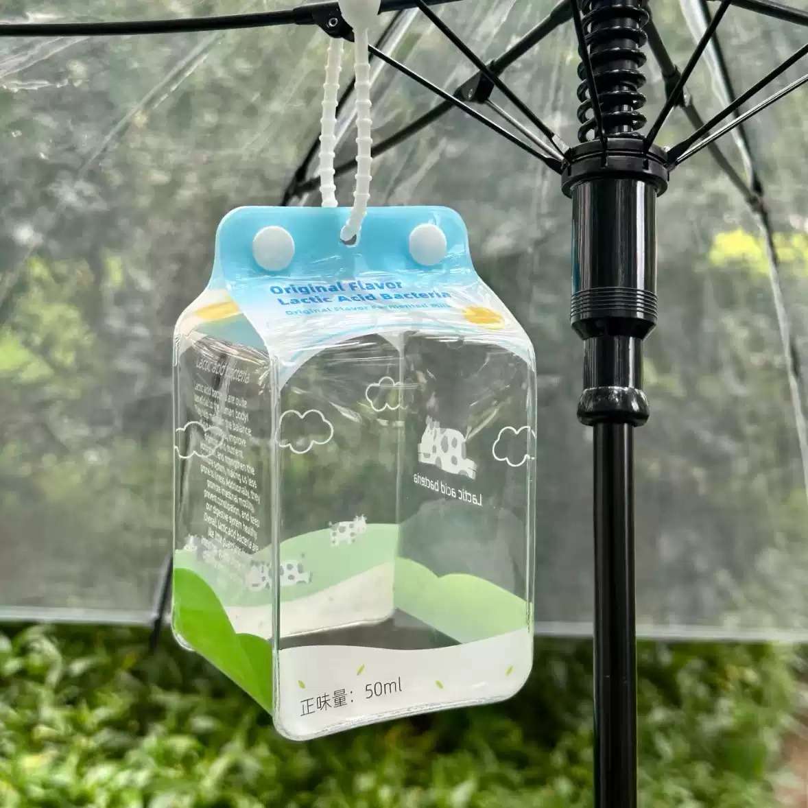 ins风可爱透明牛奶盒娃包｜10cm+图片