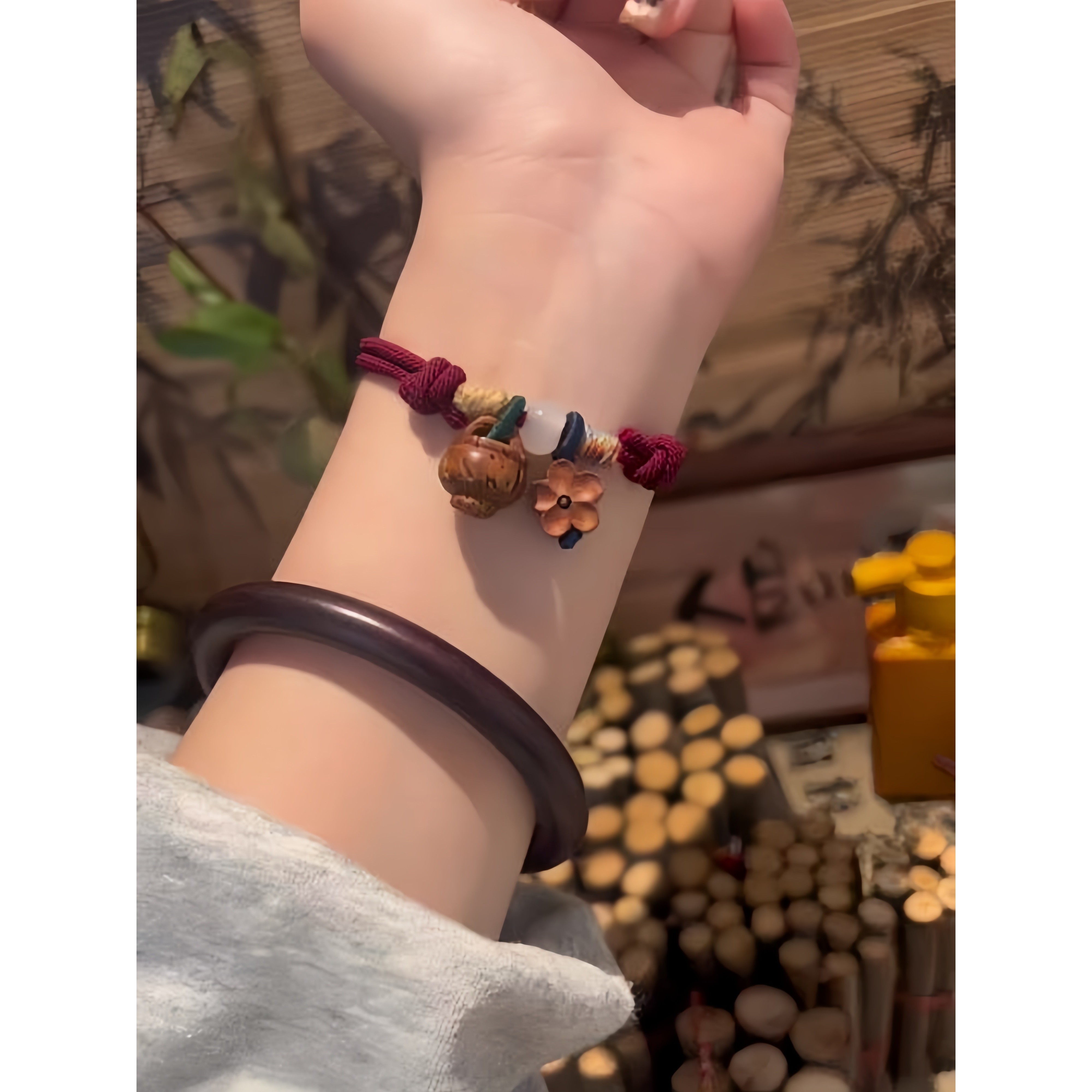 桃篮手链女款小众编绳桃核手绳本命年保平安红绳桃木手串成人护身,饰品/流行首饰/时尚饰品新,手链,淘宝优惠券,粉丝福利购,淘宝优惠卷