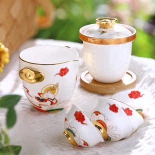 小套便携式 旅行茶具套装 过滤茶杯盖杯车载户外快客杯冲茶杯