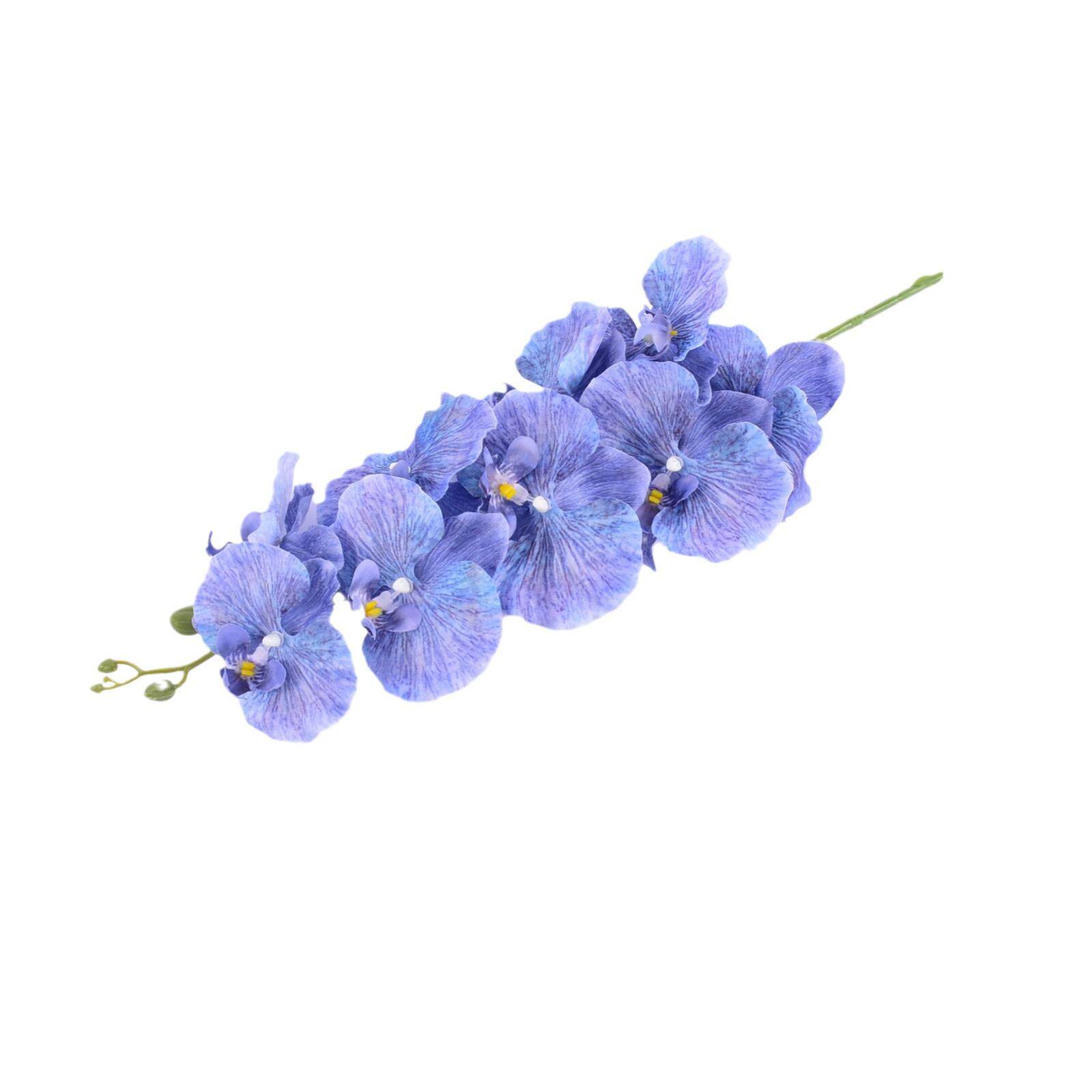 单支弗洛伦萨9头蝴蝶兰仿真花束高级感成品婚礼客厅装饰绢布假花