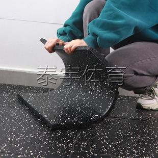 健身房力量区橡胶地垫1米运动地胶器材减震垫私教家用健身房地垫