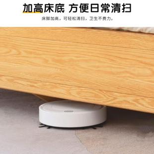 家用主卧双人储物床 现代简约榉木实木床1.8米 1.2米儿童出租屋床