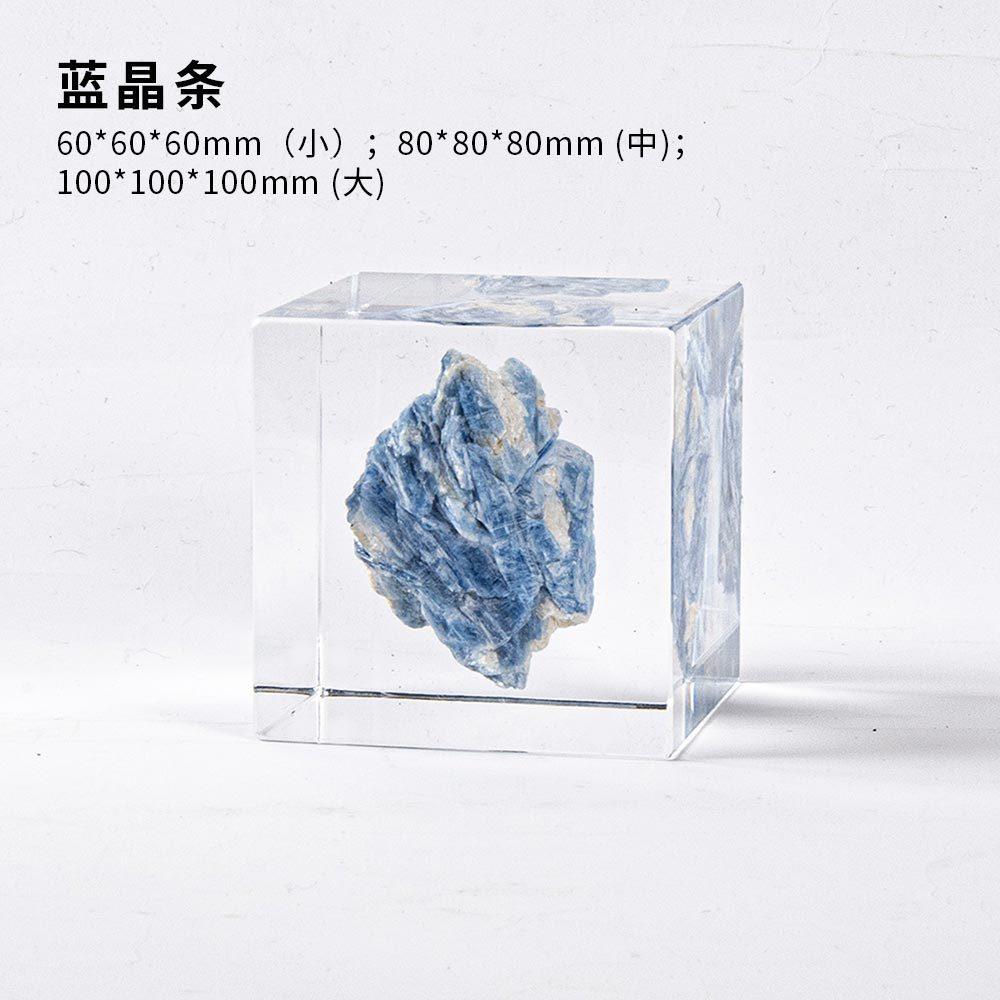 生态矿石方块亚克力高透水晶家居轻奢欧式创意摆件软装搭配高端透