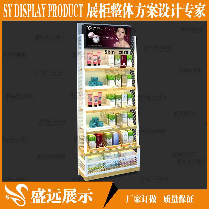 名创款优品货架展柜 木质置物架饰品展示柜 相宜草产品展示架