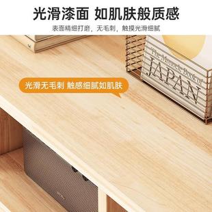 全实木书架置物架落地靠墙组合格子柜客厅松木储物收纳矮家用书柜