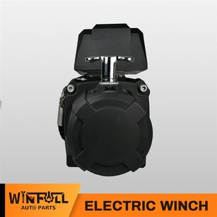13000LBS无线遥控 越野车牵引自救电动绞盘 电动绞盘带尼龙绳