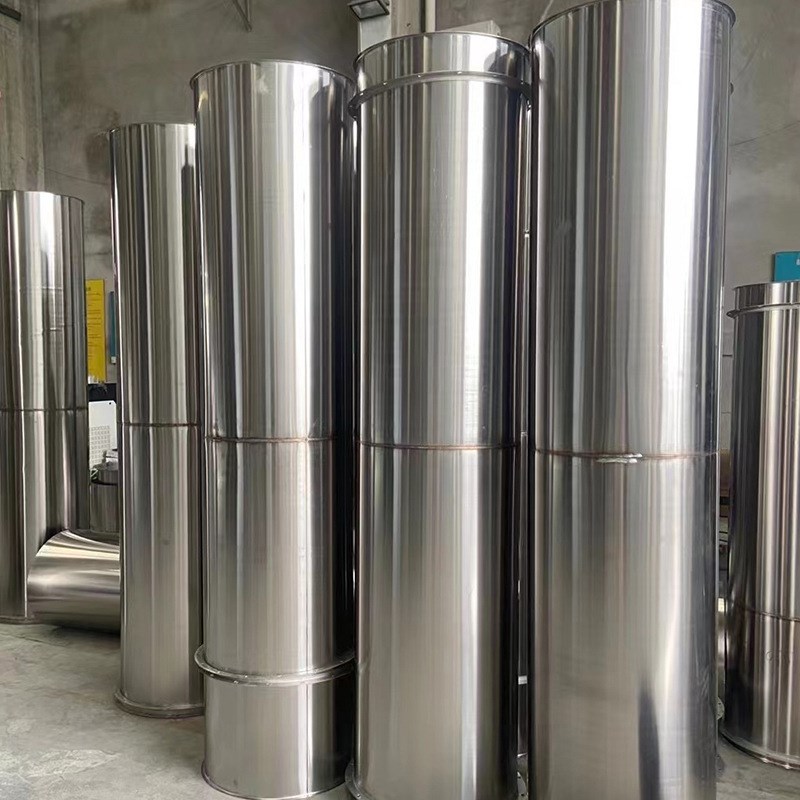 304排烟通风不锈钢焊接风管 薄壁镀锌风管 白铁皮螺旋通风管供应