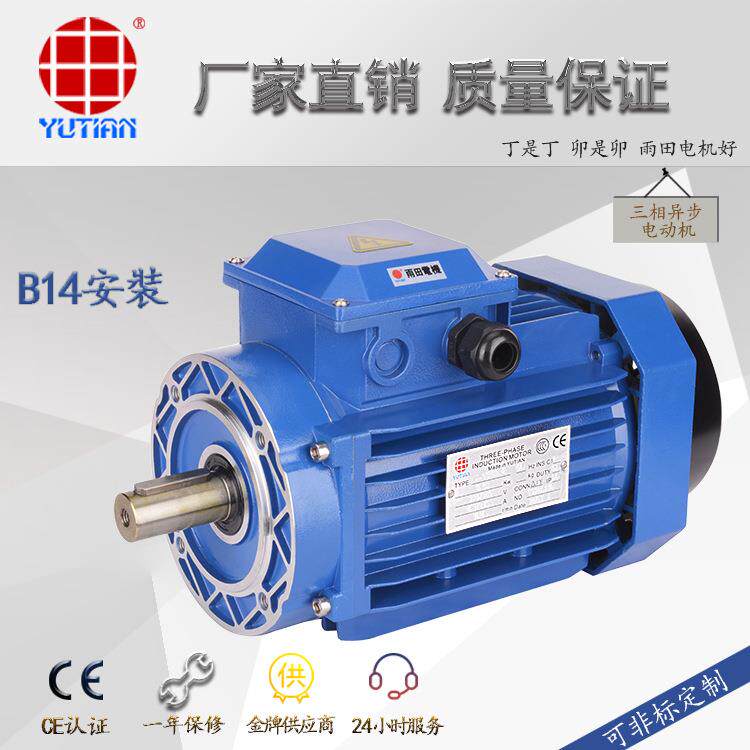 雨田,3000W油雾回收净化器电机,YE3100L2-4,铝壳电机B5,B14马达