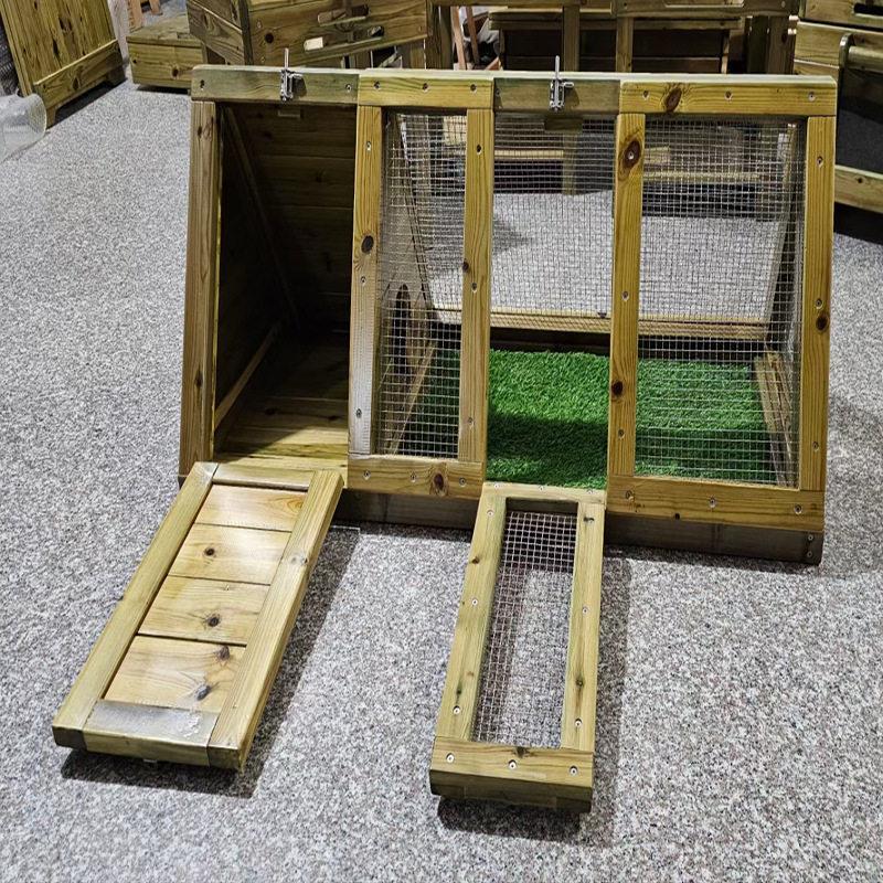 儿童户外教室实木休闲阳光彩虹小屋幼儿园防腐木角色扮演光影木屋