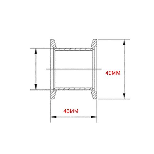 真空直通管不锈钢等径管件直管接头焊接管件KF16快接五金零件法兰