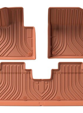 适用于24款理想L7汽车脚垫橙色全包围专车专用TPE脚垫后备箱垫子