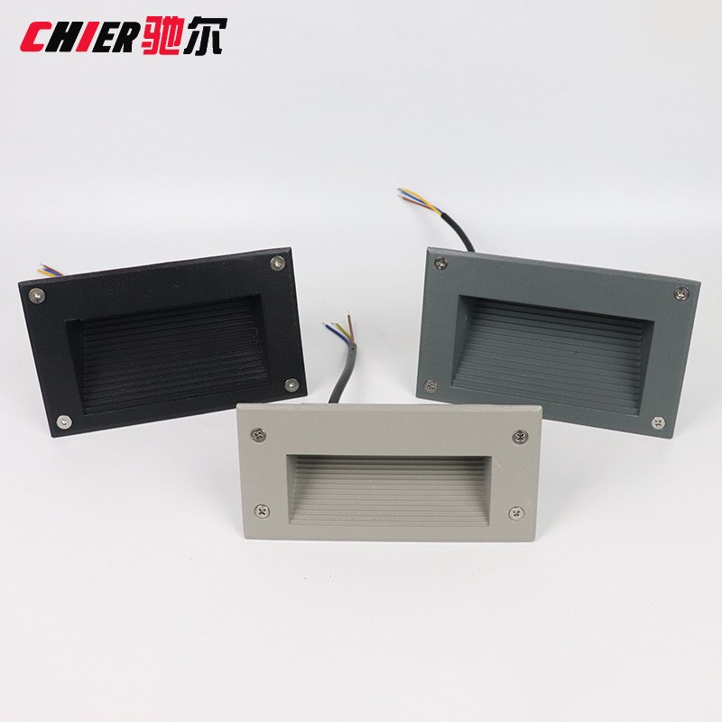 户外地脚灯防水墙角灯广场楼梯侧壁灯台阶灯嵌入式踏步灯3W阶梯灯