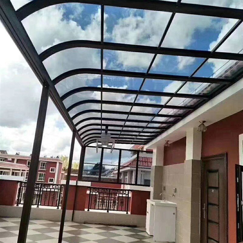 铝合金遮阳棚别墅阳台雨棚庭院户外窗户屋檐遮雨家用门上搭防雨篷