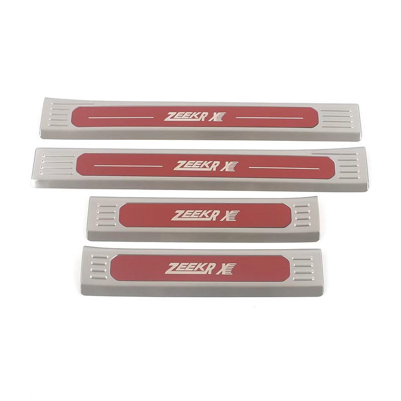 适用于 23款极氪 ZEEKR X 内外后护板内外门槛条不锈钢脚踏装饰贴