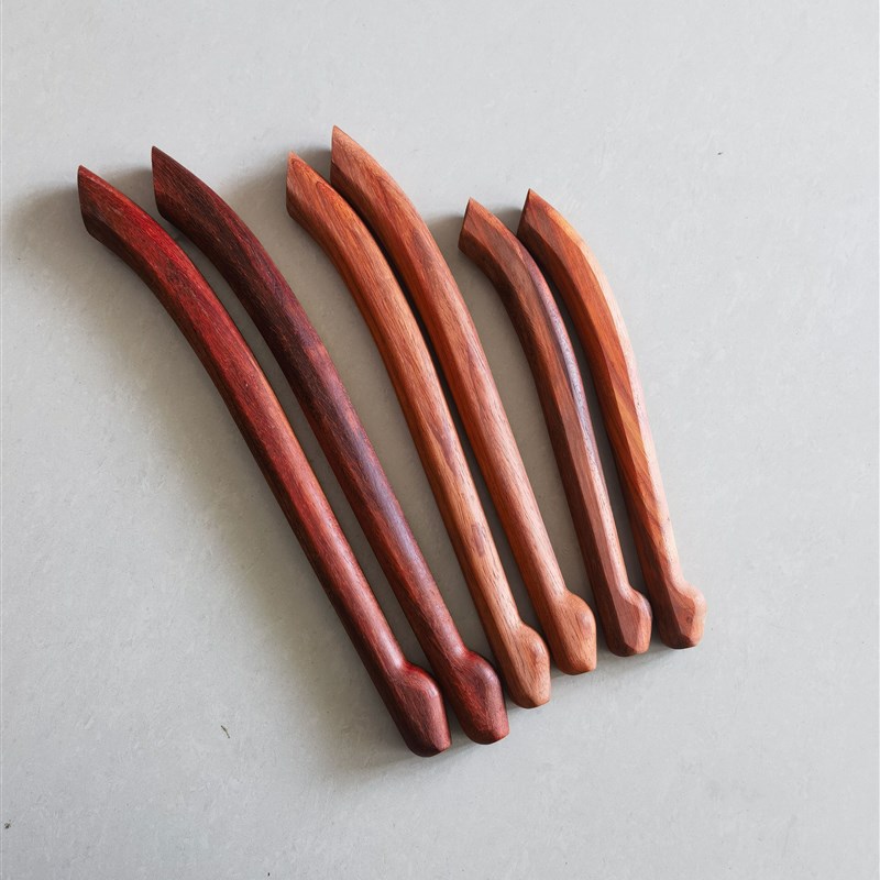 优选槐木 红花梨 实木大鼓锤打鼓棒一对老式弯鼓槌