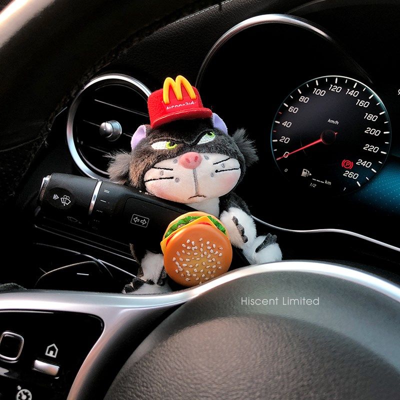 优选可爱路西法猫咪汽车怀挡装饰雨刮器转向灯车载公仔车内饰品摆