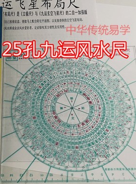 优选25孔九运飞星立极尺居明正堂15公分玄空九运飞星布局尺