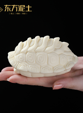 优选东方泥土富甲一方陶瓷创意装饰品办公桌客厅吉祥摆件乔迁开业