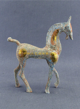 优选鎏金汉代马仿古青铜器工艺品摆件古玩收藏送朋友礼品放博古架