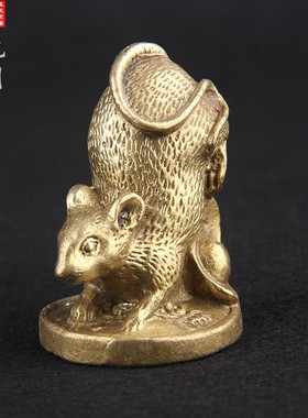 优选铜生肖摆件生肖属鼠牛虎兔龙蛇马羊猴鸡狗猪铜十二生肖摆件