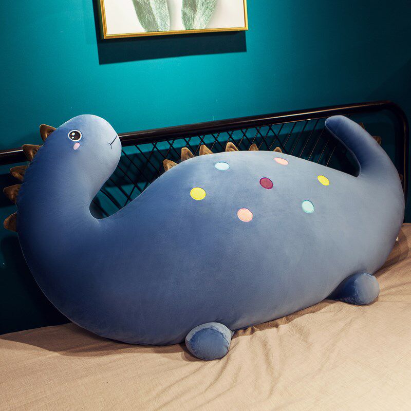 优选恐龙床头靠背垫软包抱枕大靠垫抱枕卧室靠枕床上可爱毛绒可拆