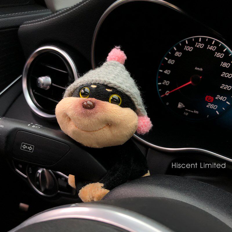 优选汽车怀挡装饰可爱蜜蜂狗车载公仔玩偶雨刮器转向灯车内饰品摆