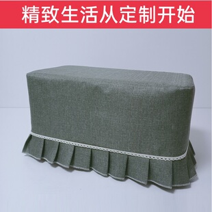 优选定制沙发套长凳方凳套罩加厚棉麻椅子套脚踏套罩钢琴凳套化妆