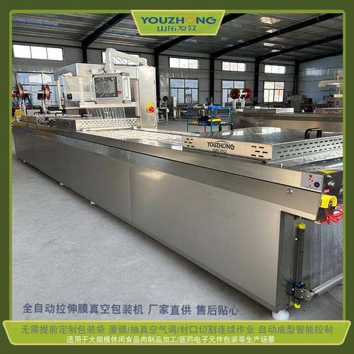 食品输送成型包装机枸杞红枣营养糕封口机川渝腊肠拉伸膜真空机