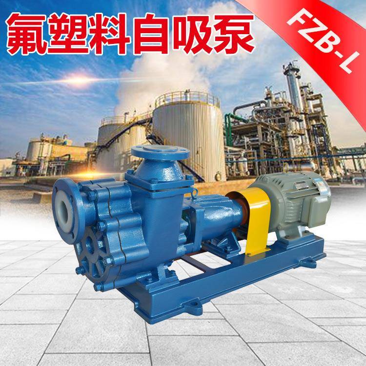 泵阀65FZB-30电动卧式离心泵聚四氟乙烯自吸泵循环水池排污