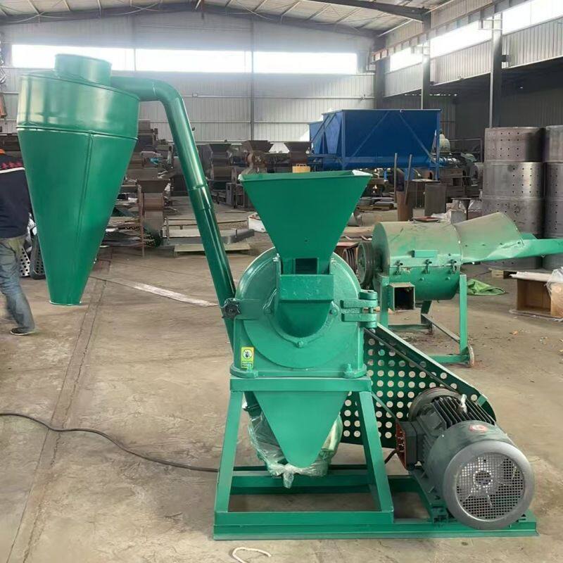 铸铁磨头中药粉碎机 高粱黄豆自吸式磨粉机 养殖场小型饲料粉碎机