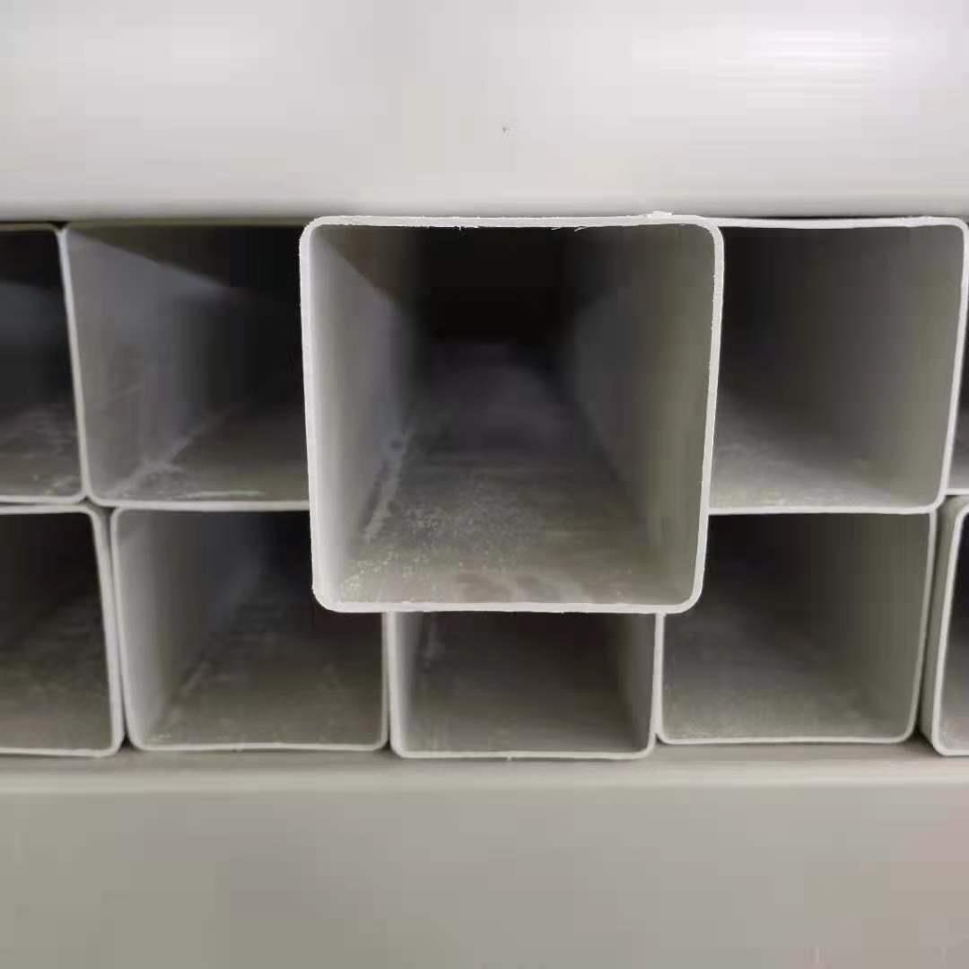 pvc塑料方管矩形白色通信标志桩水培管100*150单孔方管pvc方管