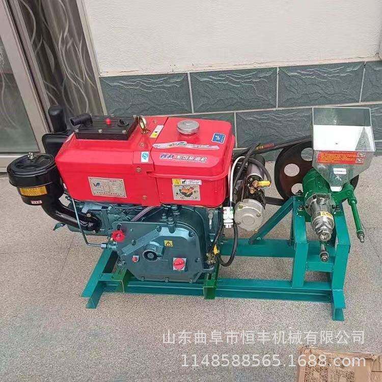 长治电启动柴油机带动下乡赶集弯管膨化机好操作