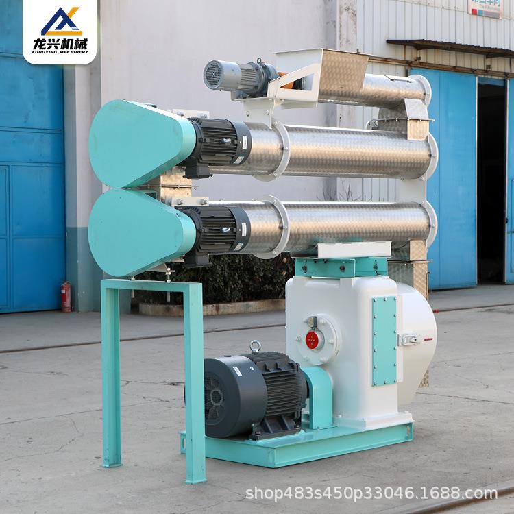 小型家用养殖鸡鱼牛羊兔猪饲料颗粒玉米秸秆造粒制粒机