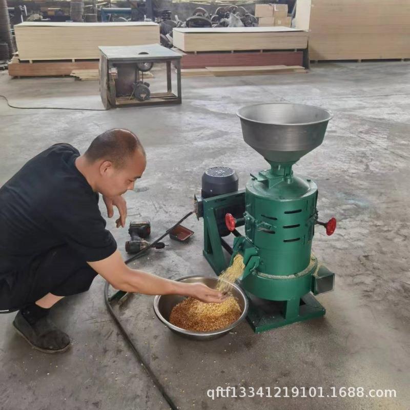 小型粮食脱皮机水稻谷子剥壳碾米机杂粮去石排杂脱皮碾米一体机