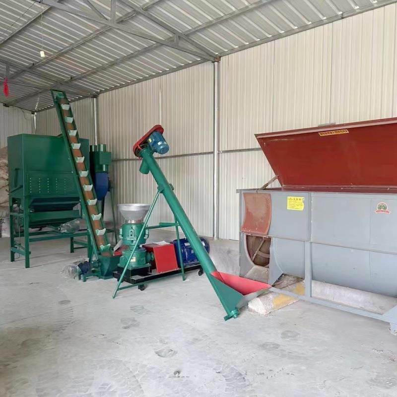 多功能鸡鸭鹅饲料颗粒机养殖场稻谷壳饲料制粒机青草玉米饲料机